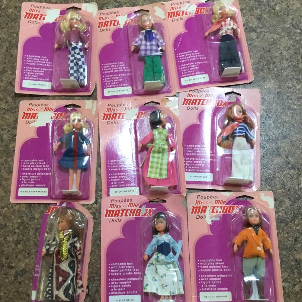 Miss Matchbox 1973 Lesley Packaged Rare Doll Lot